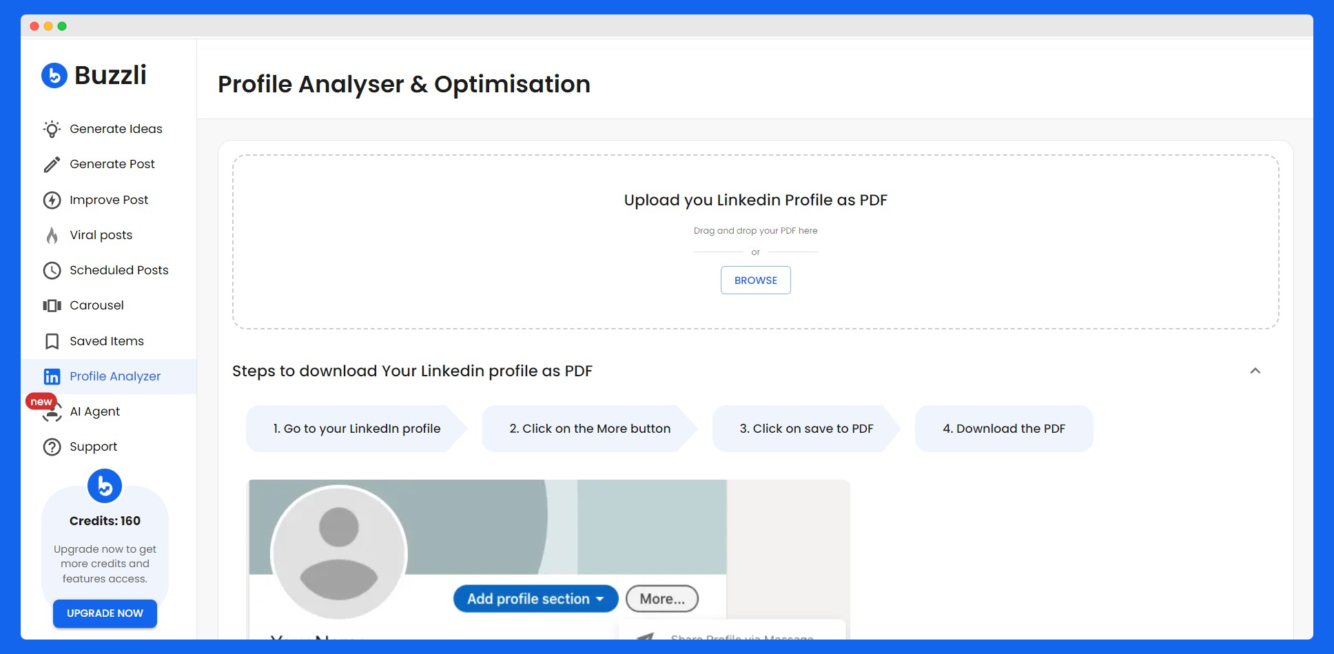 Buzzli - Profile Analyzer